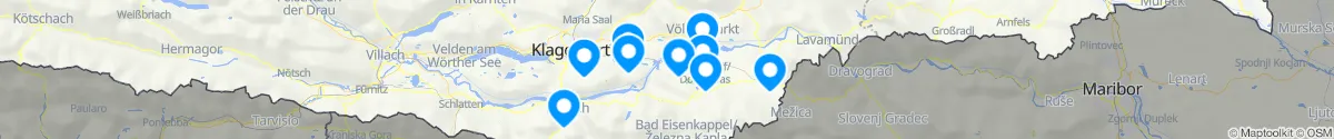 Map view for Pharmacies emergency services nearby Eisenkappel-Vellach (Völkermarkt, Kärnten)